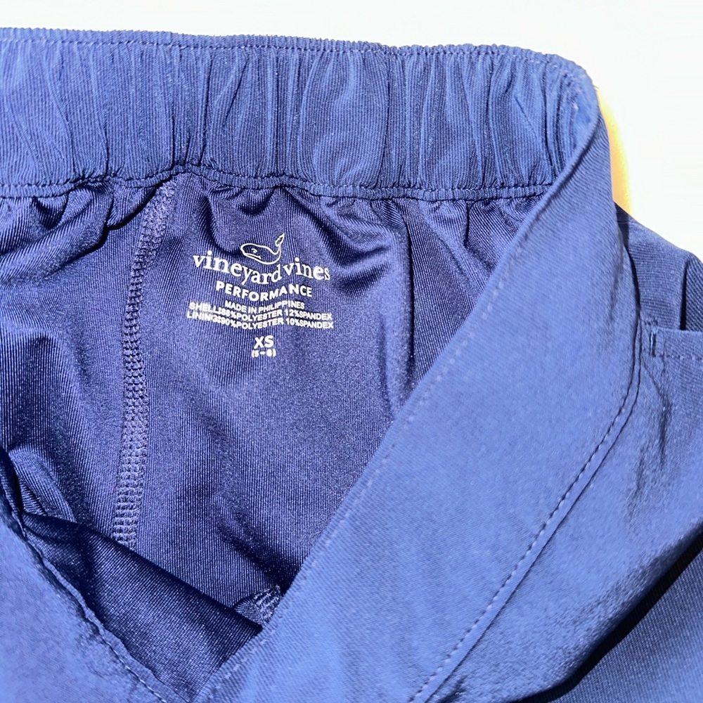 Vineyard Vines Navy Scalloped Hem Mini Skirt - Picture 4 of 4